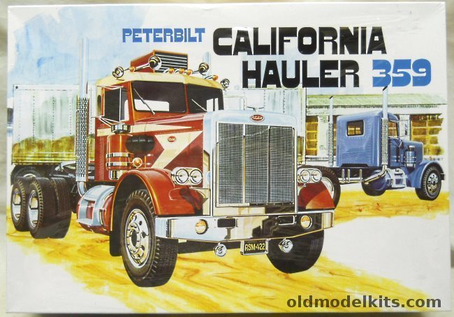 AMT 1/25 Peterbilt 359 California Hauler Tractor Semi Truck, AMT866-06 plastic model kit